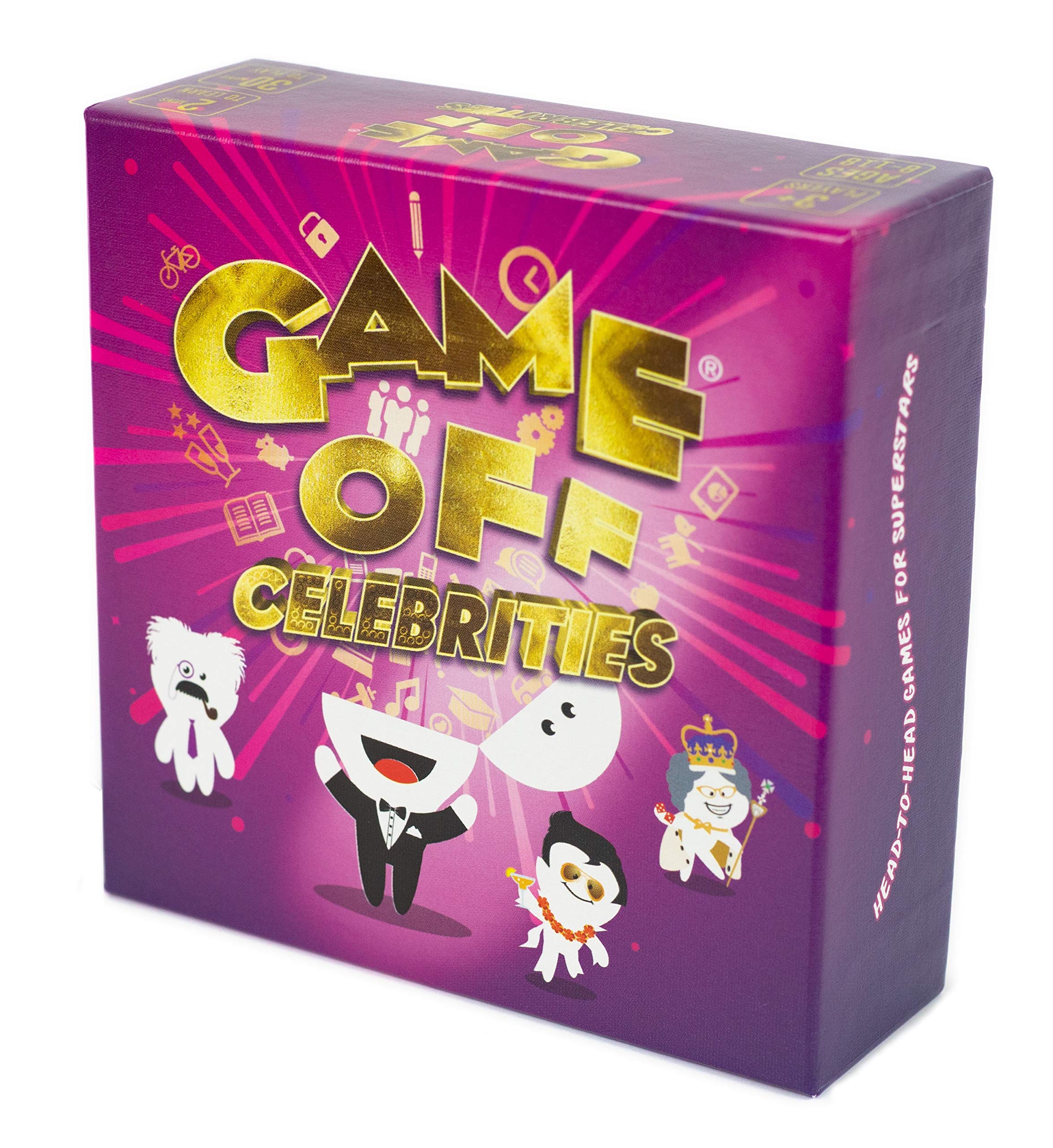 Game Off: The Celebrity Party Card Game Battle Extravaganza | Family Game for Kids and Adults | Ages 5+ | 3+ Players | 15+ Minutes Playing Time