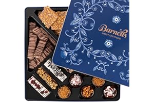 BARNETTS FINE BISCOTTI Cookie Gift Basket with Biscotti Cookies & Chocolate Truffles, Prime Gifts for Food Delivery Ideas Dad Graduation Teachers Large Gourmet Gift Tin