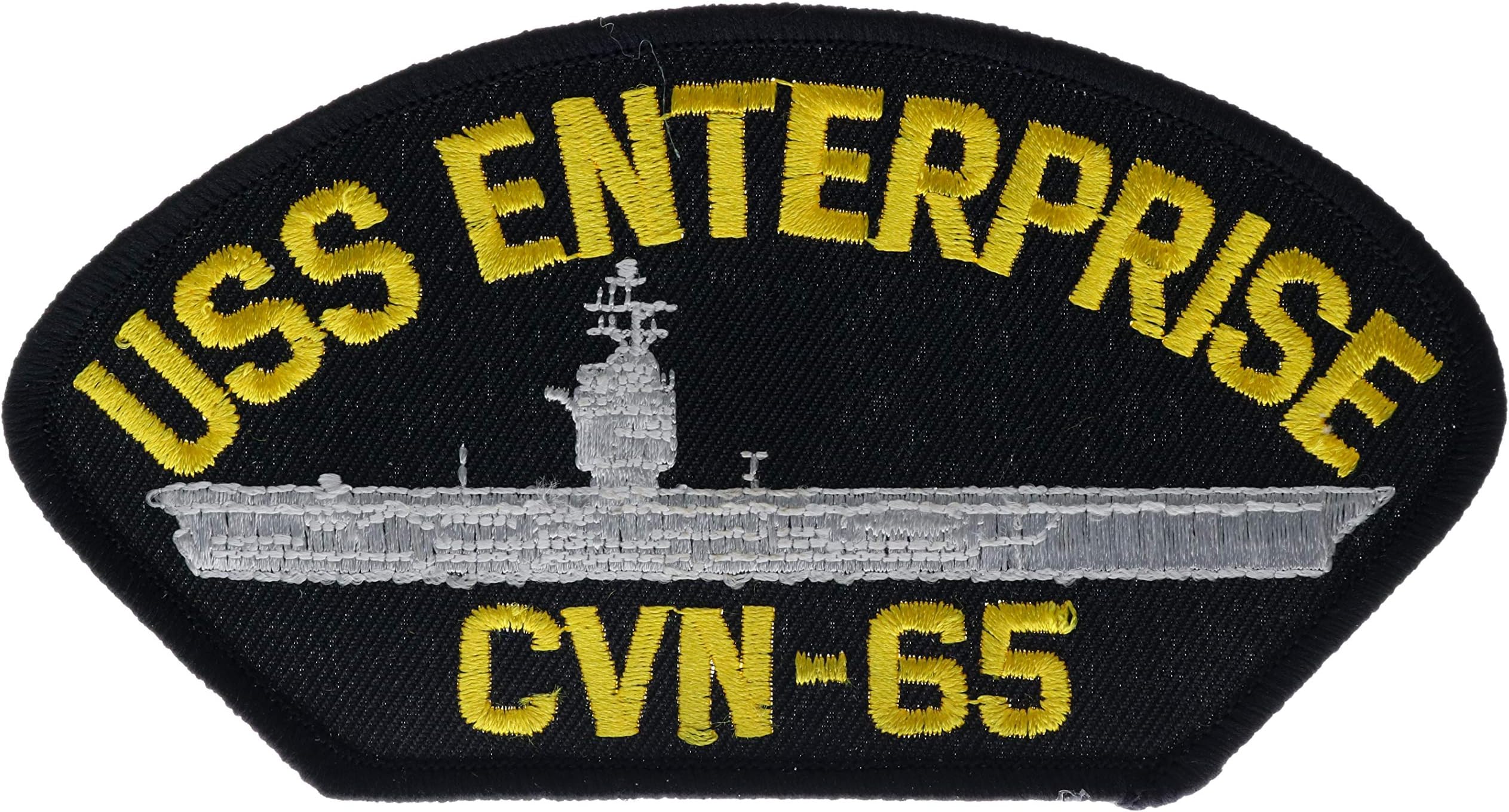 US Ship Enterprise CVN-65 4" Round Embroidered Patch HONFLB1612 F2D5I