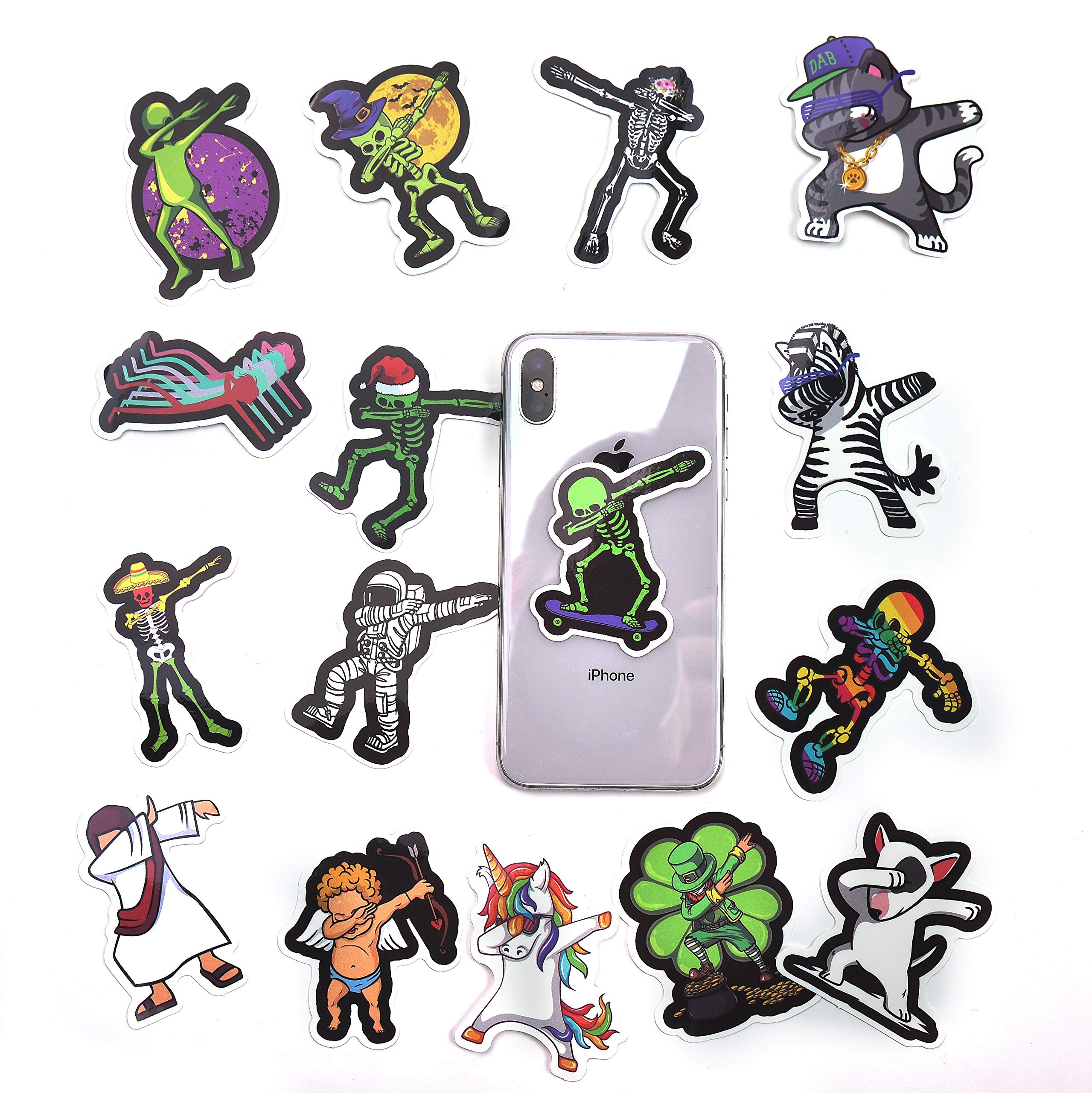 Mizzuco Vinyl Stickers Waterproof Graffiti Stickers 60 Pieces for Teens Girls Laptop Bumper Helmet Ipad Car Luggage Water Bottle (TS191)