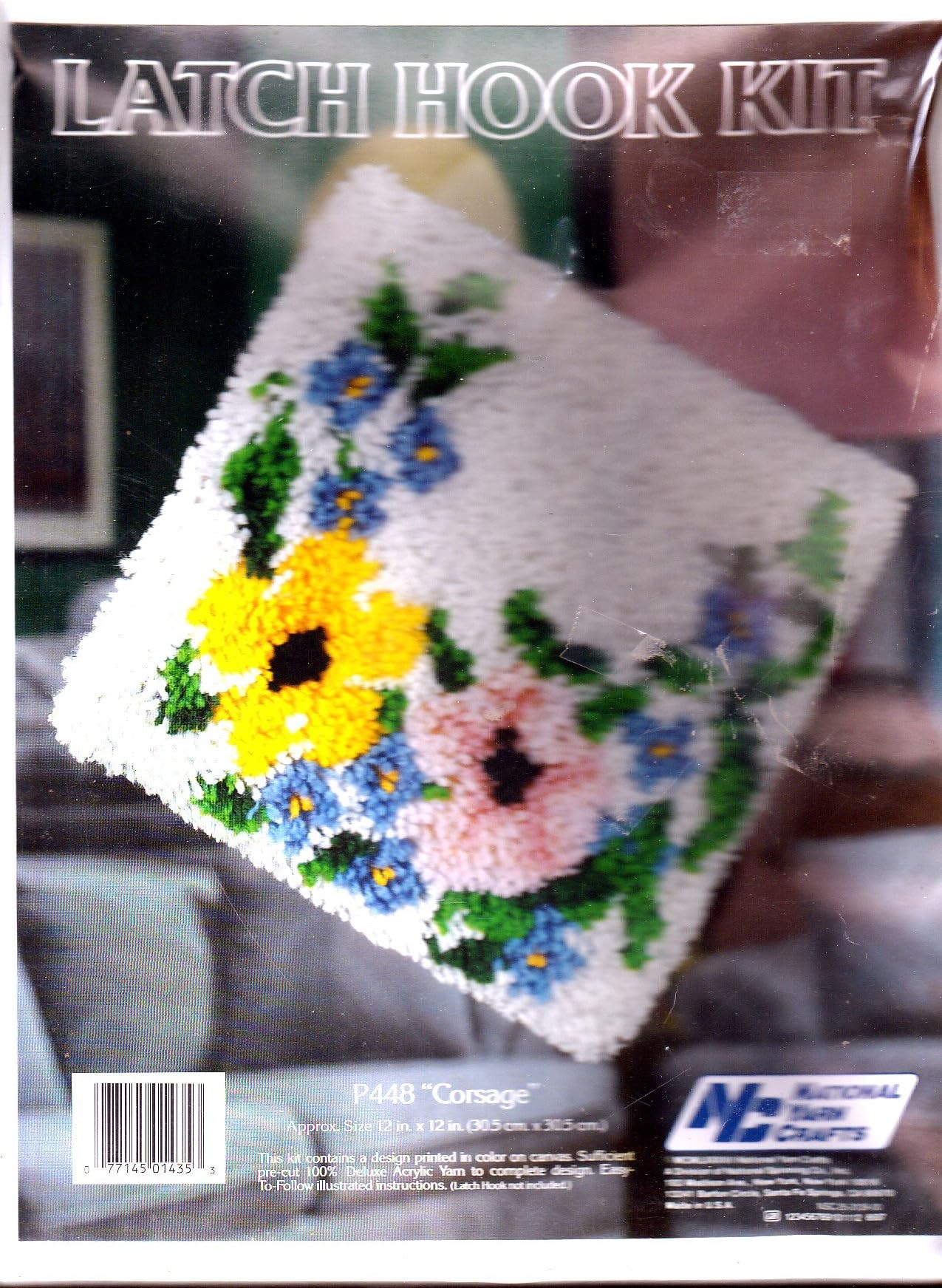 National Yarn Crafts Latch Hook Kit - Corsage P448