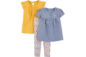 Simple Joys by Carter's baby-girls 3-piece Playwear Set