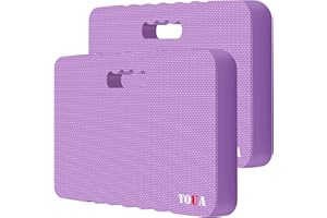 TOUA Kneeling Pad Thick Extra Large High Density Foam Comfort Kneeling Pad for Work Gardening Yoga Exercise Garden Knee Pad 2 Pack Purple