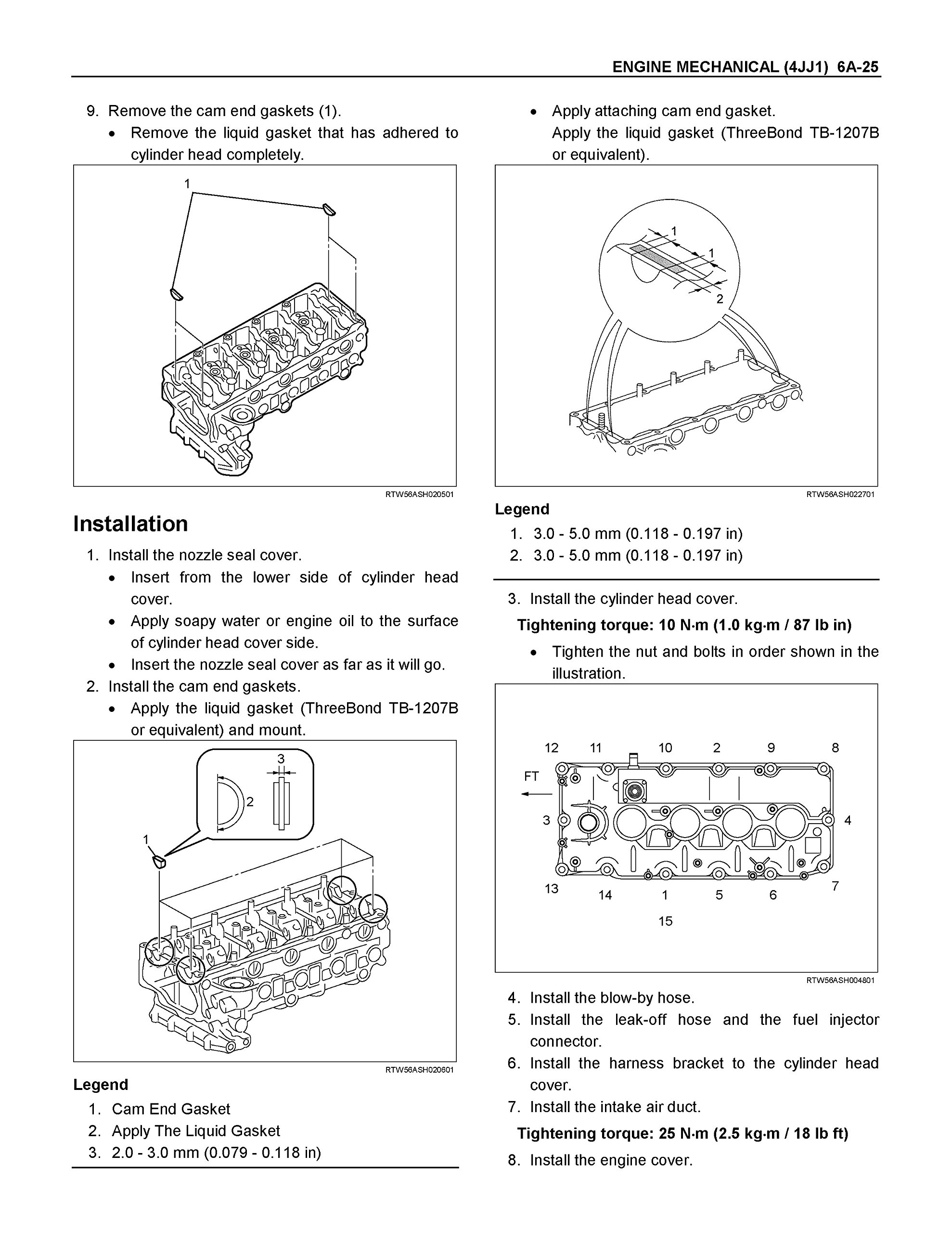 ... Array - isuzu d max 2011 4jj1 engine service manual 2011my uc series  engine rh amazon