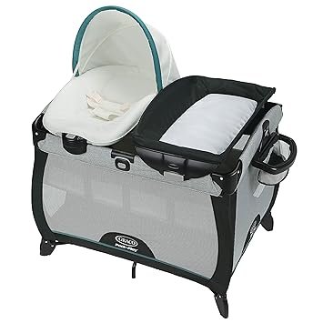 Graco Pack N Play Playard Includes Portable Napper Full Size Infant Bassinet And Diaper Changer Darcie