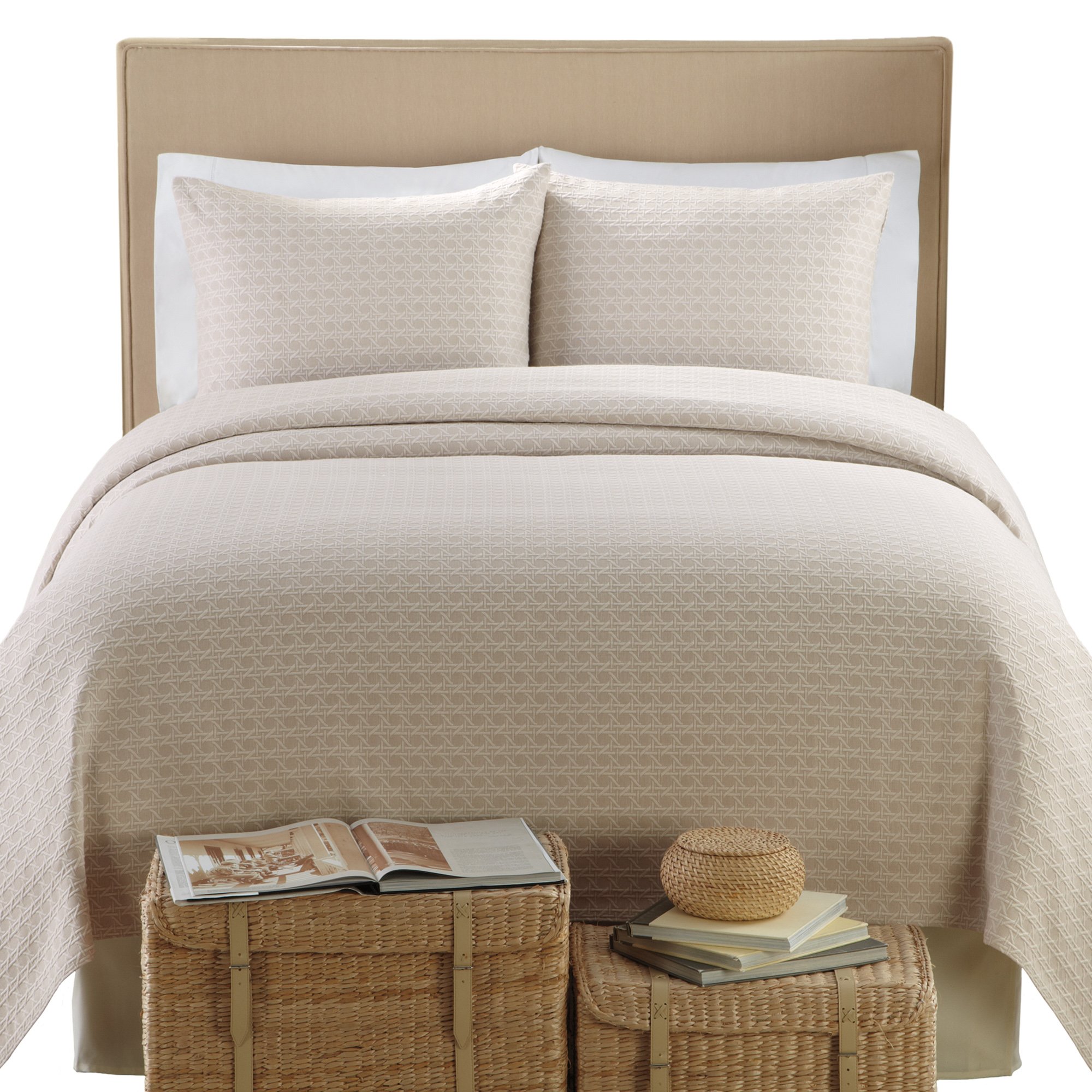 Lamont Home Lanai Matelasse 100Percent Cotton 3Piece Coverlet/Sham