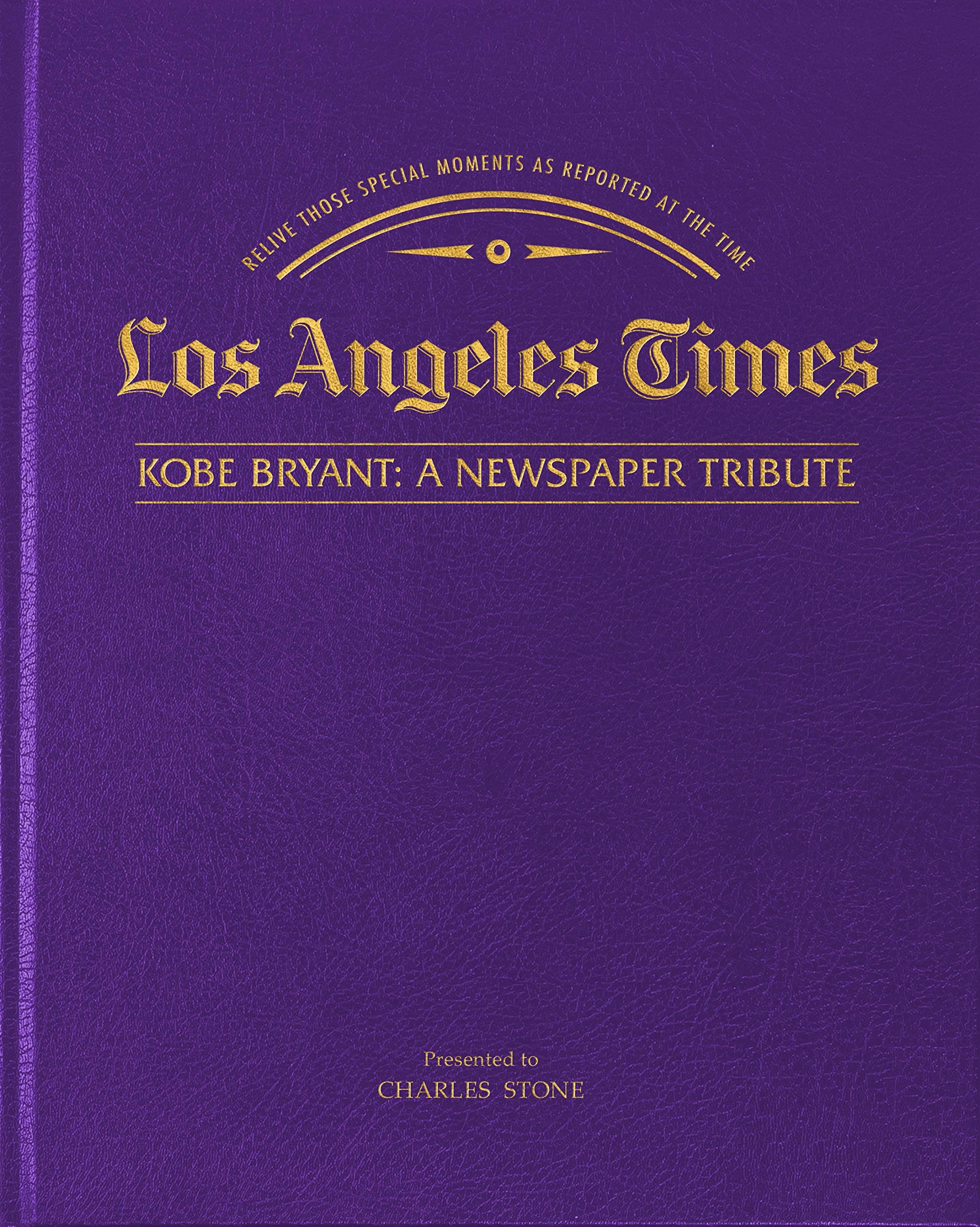 Personalized Kobe Bryant Tribute – LA Times Newspaper Book