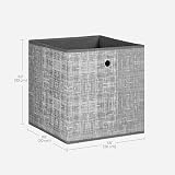 SONGMICS Storage Boxes Set of 6 30x30x30 cm Non-Woven Fabric with Handle view 7