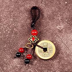 Yisinar Good Lucky Charms,Lucky Gourd Keychain With