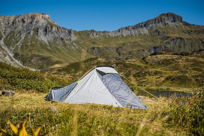 Cobra - Tienda de campaña compacta Ultraligera para 2 Personas, Tienda de campaña para 2 Personas, 100% Impermeable, Cubierta de Suelo Cosida, Tienda de campaña de Senderismo con Postes de