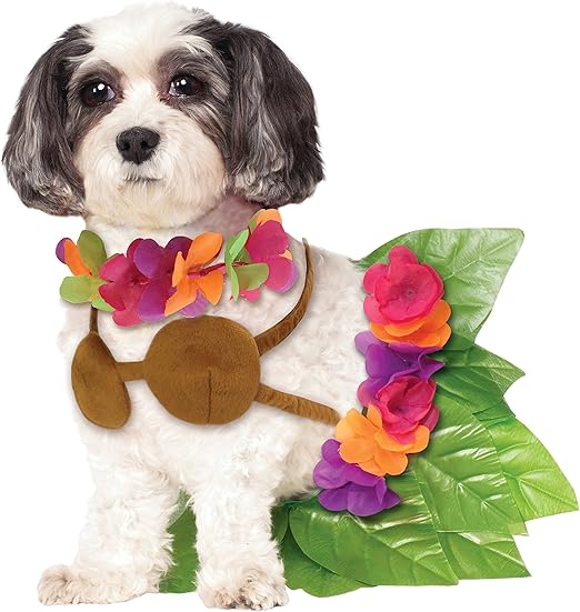 Amazon Com Rubie S Hula Girl Pet Costume Small Pet Supplies