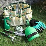 DEWINNER 11 Pc Garden Tools Set with Tool Bag Stainless Steel Hand Tools view 7
