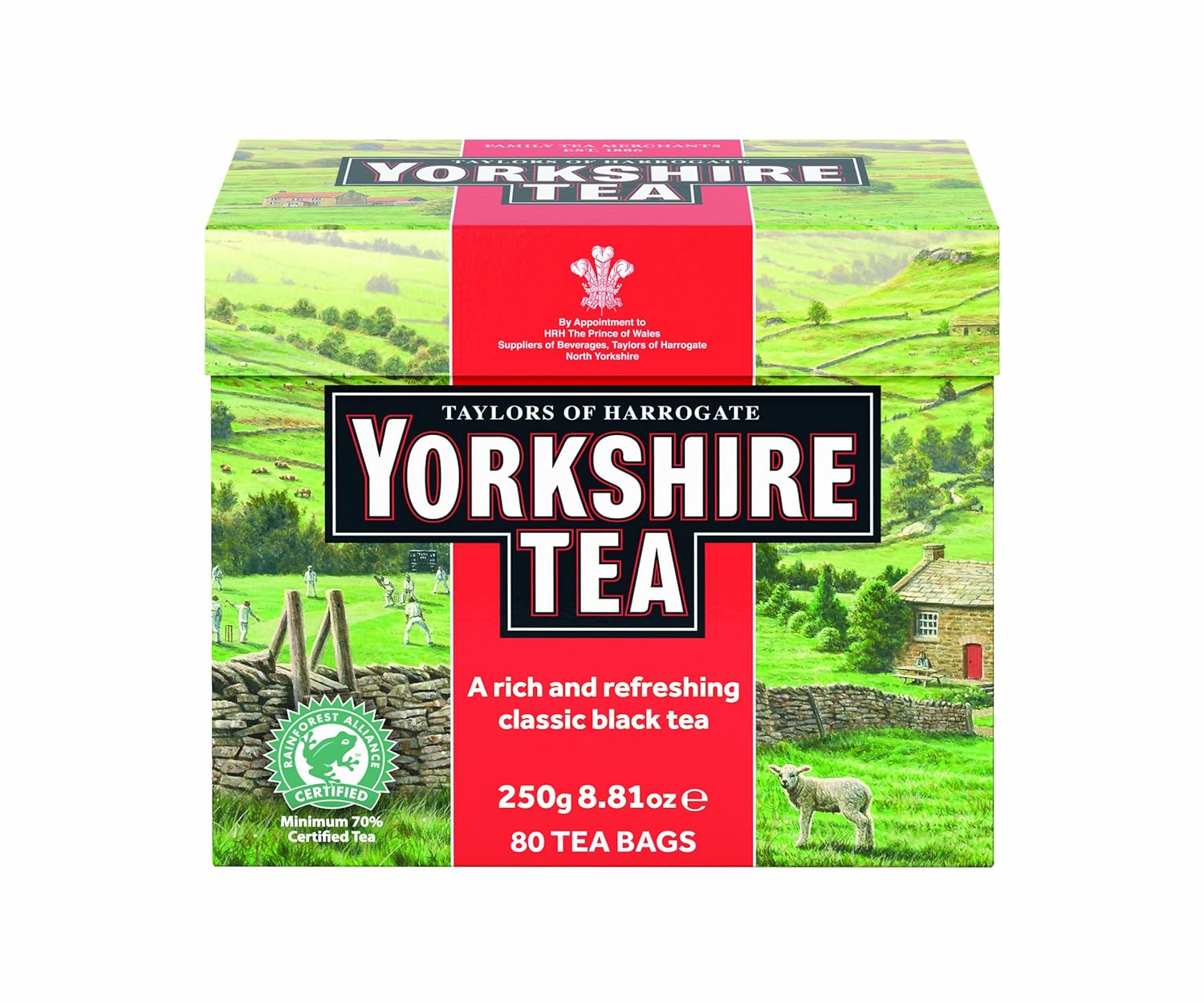 Taylors of Harrogate Yorkshire Red, 80 Teabags, (Pack of 5)