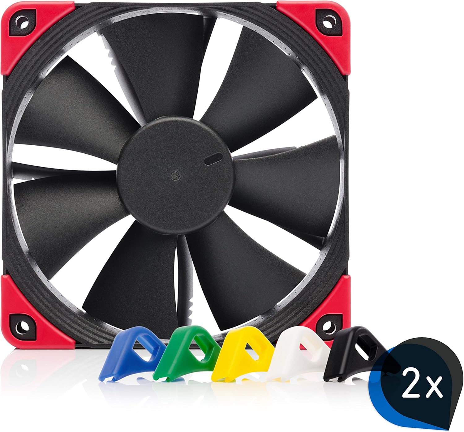 Noctua Bundle: 2x NF-F12 PWM chromax.black.swap, Premium Quiet Fan, 4 ...