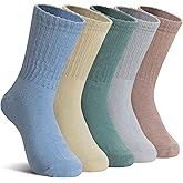 DoSmart Kids Girls Boys Socks Youth Teen Athletic Sport Basketball Soft Breathable Cotton Crew Socks 5 Pairs