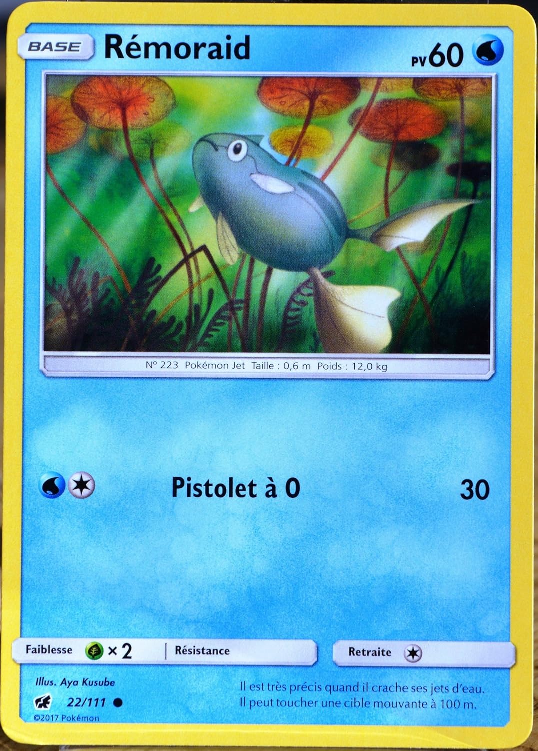 Carte Pokémon 22111 Rémoraid 60 Pv Amazonfr Jeux Et Jouets