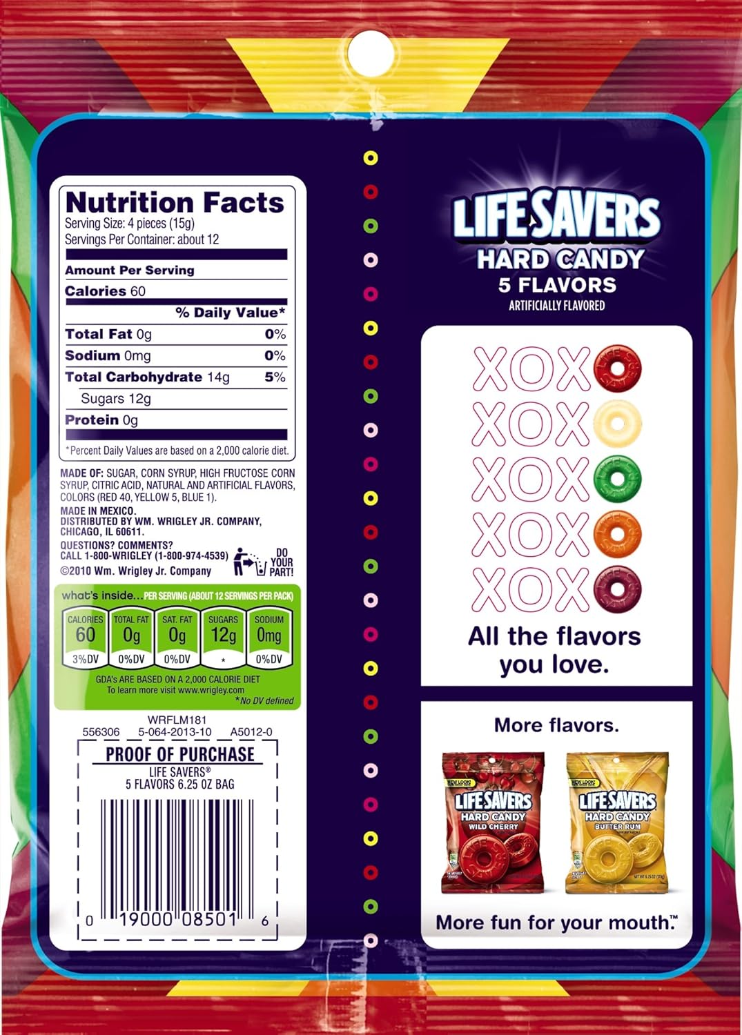 Lifesavers Hard Candy Nutrition Facts Nutrition Pics