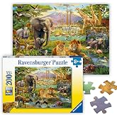 Ravensburger - Animals of The Savannah - 200 Piece Jigsaw Puzzle - Exciting, Colorful Imagery of Lions, Elephants, Tigers &amp; More - Premium Quality - Ideal Gift - Screen-Free Fun - Children Ages 8+