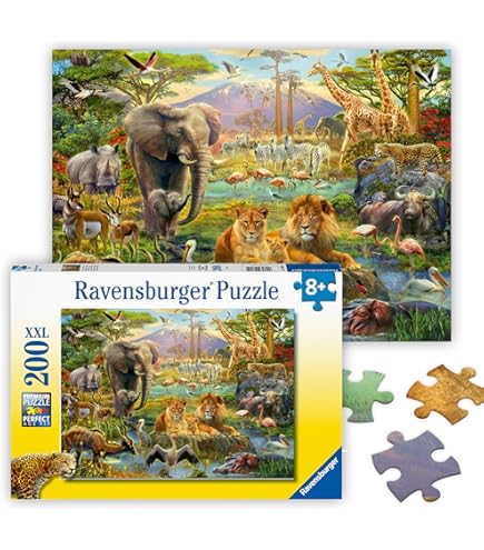 虎猫PC Amazon.com: Ravensburger - Big Cat Nap - 200 Piece Jigsaw Puzzle