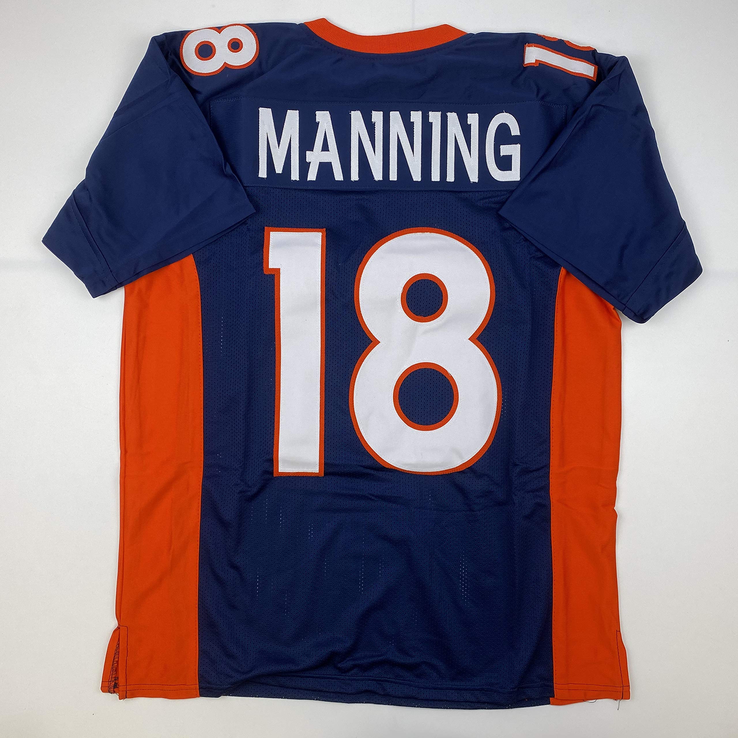 Unsigned Peyton Manning Denver Blue Custom Stitched Football Jersey Size XL New No Brands/Logos