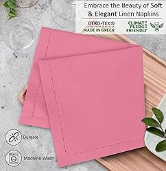 Ruvanti Premium Linen Napkins Set of 4-20x20