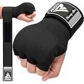 RDX Gel Boxing Hand Wraps Inner Gloves Men Women, Quick 100cm Long Wrist Straps, Elasticated Padded Fist Under Mitts Protection, Muay Thai MMA Kickboxing Martial Arts