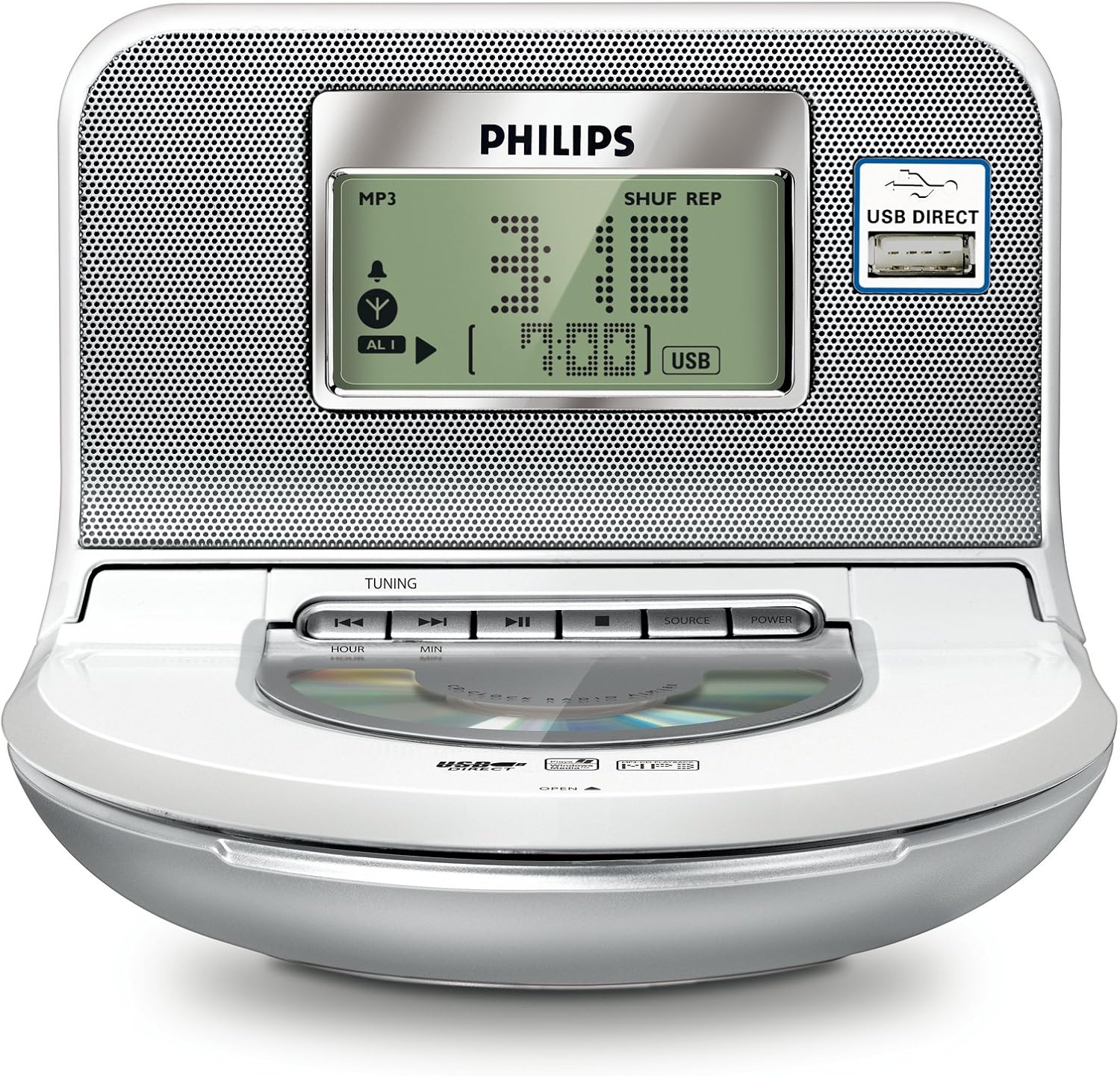 Philips Aj M180 Cd Mp3 Clock Radio Radio Cd Amazon De Elektronik