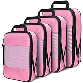 Compression Packing Cubes for Suitcases,Travel Essentials, Lightweight Luggage Organizer Bags, Travel Cubes for Carry on