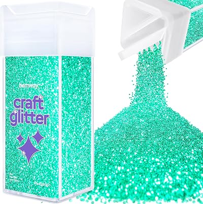 Hemway Turquoise Blue Glitter Shaker 130g Fine Craft Resin Epoxy