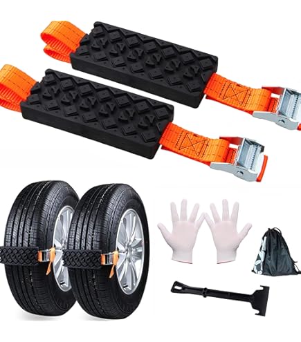 2 Tapis De Traction Pour Voiture En Fibre De Nylon - Sport