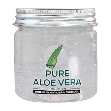 Gauri International 100% Natural Aloe Vera Gel for Acne, Scars, Glowing & Radiant Skin (Non toxic), 230ml