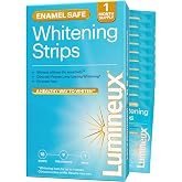 Lumineux Teeth Whitening Strips, Peroxide Free, 9 Treatments (1 Month) | Peroxide free, enamel safe, dentist formulated, clinically tested &amp; proven, free from harsh ingredients, no sensitivity