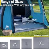 Trail Soft Fleece Tent Carpet 220x200cm Insulated Groundsheet Waterproof Base view 4