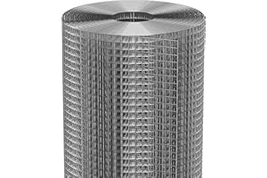 Dynabyte Hardware Cloth 1/2 inch 48 x 50 ft 19 Gauge Chicken Wire Mesh Roll, Galvanized Welding Welded Chicken Coop, Rabbit Hutche, Tree Guard, Gopher Mesh, Snake Fence