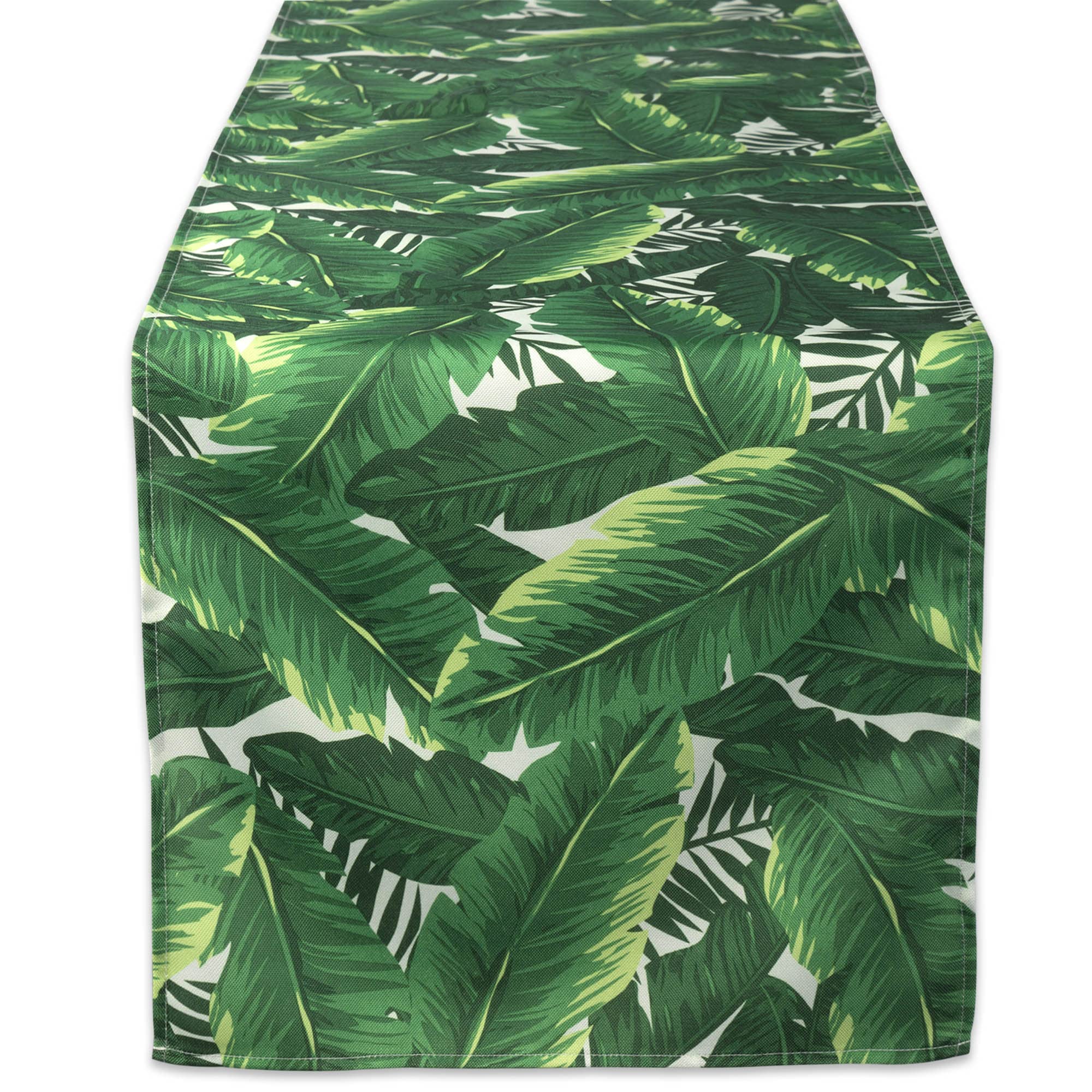 Photo 1 of DII Outdoor Tabletop Collection, Stain Resistant & Waterproof,14x72, Banana Leaf