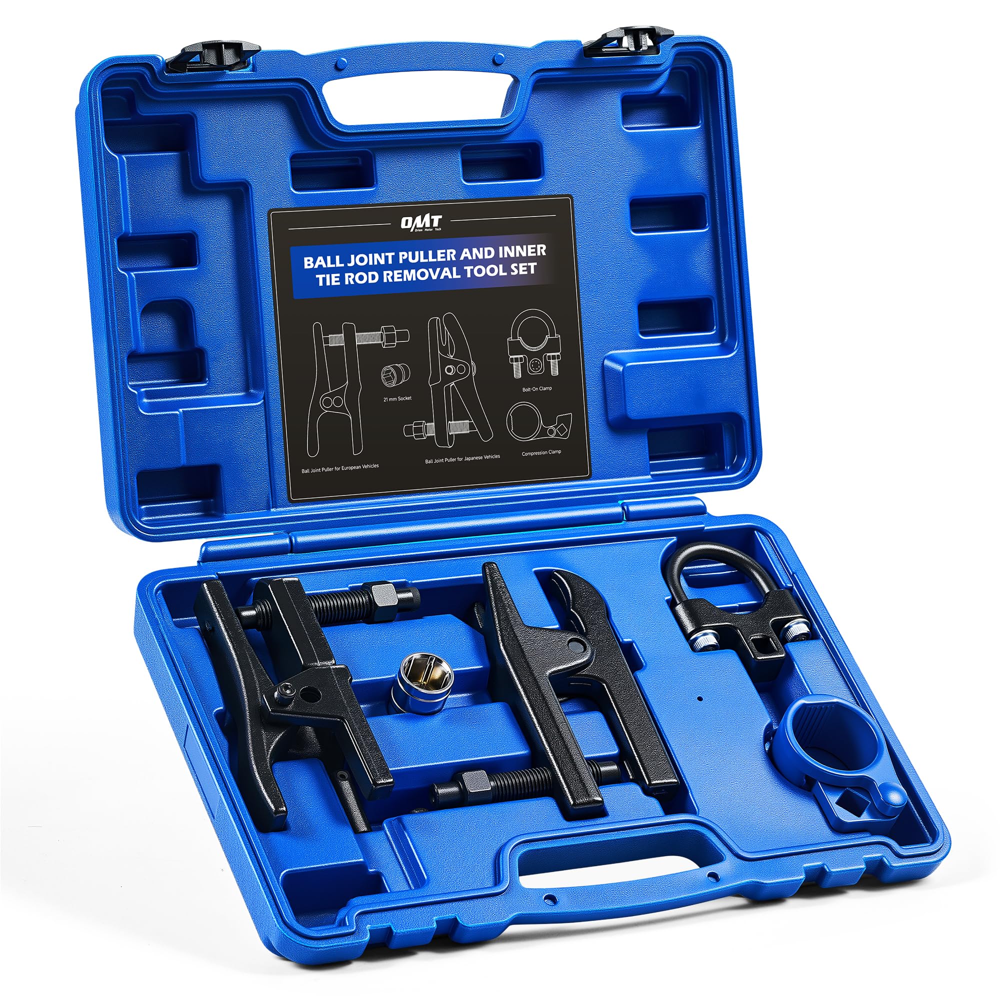 Photo 1 of Orion Motor Tech Inner Tie Rod End Tool & Ball Joint Separator Set, 2-in-1 Tie Rod Removal Tool & Ball Joint Spread Tool Set, Ball Joint Removing Tool with 1/2" Drive Socket 3/8" Drive Tie Rod Clamp