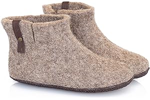 BureBure Classic Felted Wool Ankle Boots Slippers for Women