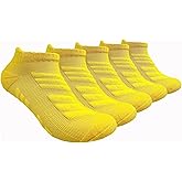 Hycome 5Pairs Men Women Sport Running Ankle Socks with Cushion Low Cut Athletic Sport Socks