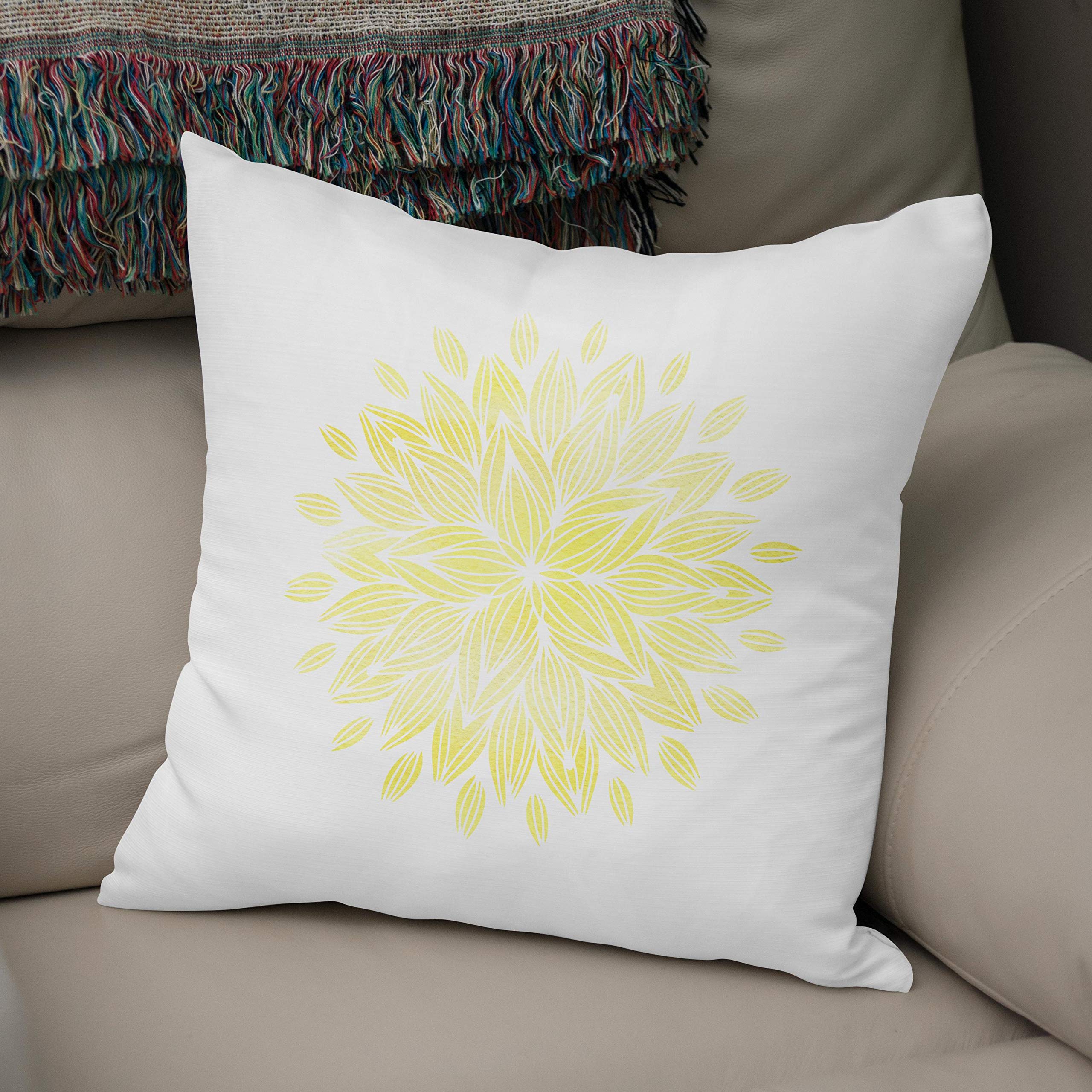 Bonamaison, Decorative Cushion Cover - 50% Cotton 50% Polyester - 43x43cm - Designed and Manufactured in Turkey