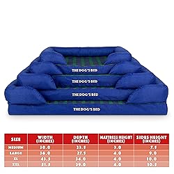 The Dog’s Bed Orthopedic Dog Bed XXL Black Watch