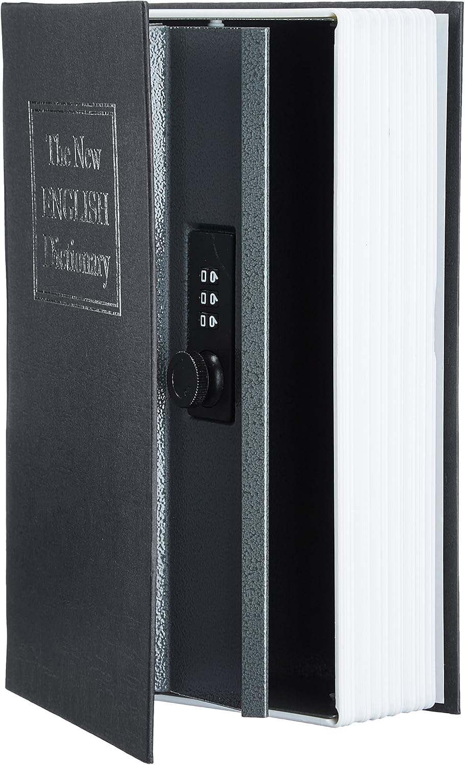 Basics Book Safe, Combination Lock, Black - - 