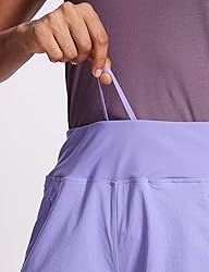 CRZ YOGA Women's Lightweight Mid Rise Hiking Shorts