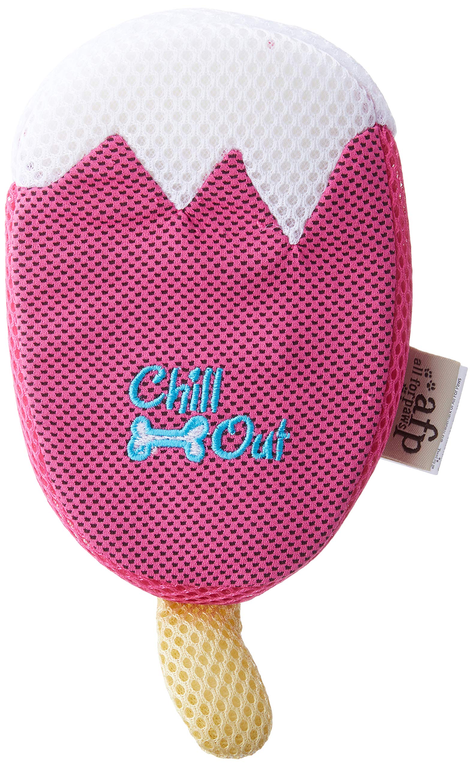 ALL FOR PAWS Chill Out Strawberry Ice Cream Dog Chew Toy, 2.5 kg, Red
