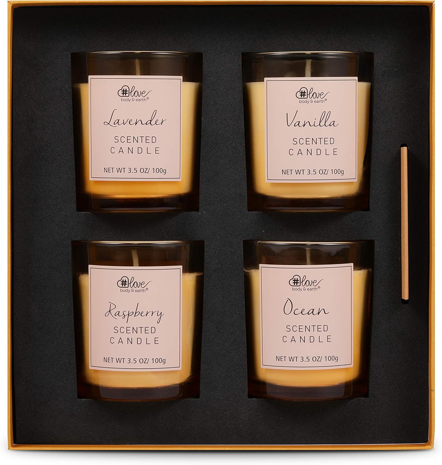 Aromatherapy Scented Candle Set - Natural Soy Wax Candles for Stress Relief and Home Decor, 4x3.5oz Scented Portable Travel Tin Christmas Candles, Gifts for Women Mother's Day Birthday Gifts: Home Improvement