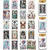 AFRITEE UV DTF Cup Wraps Funny Tarot Transfer Stickr Decal for Water Bottle