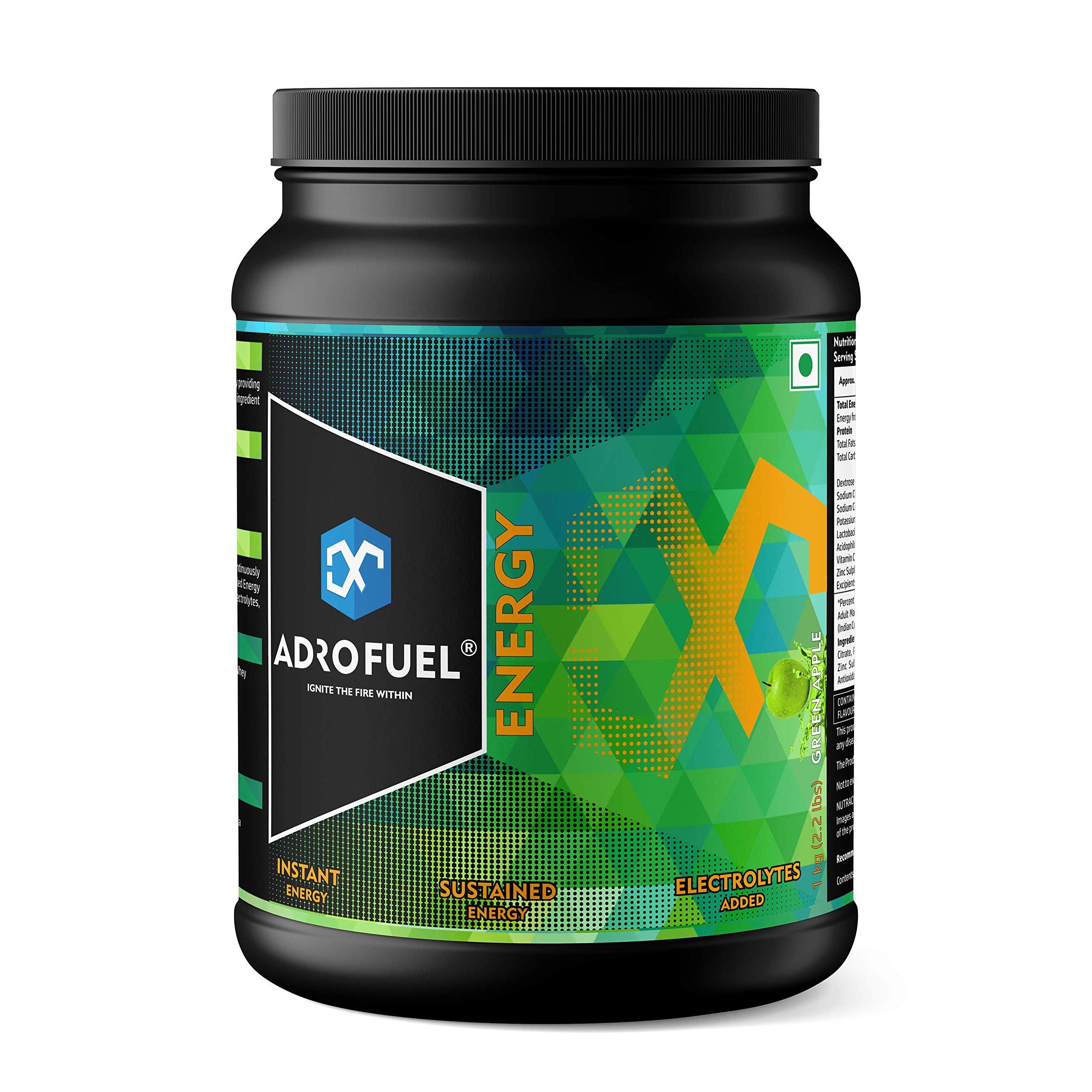 Buy Adrofuel Energy Green Apple Flavour, 1kg Isotonic Sports Drink