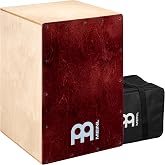Meinl Percussion Cajon, MADE IN EUROPE &mdash; Sit-On Box Drum, Snare &amp; Bass Tone | Includes Bag &mdash; Baltic Birch Wood, Full Size, Rear Sound Port, Silicone Feet &mdash; For All Skill Levels and Settings