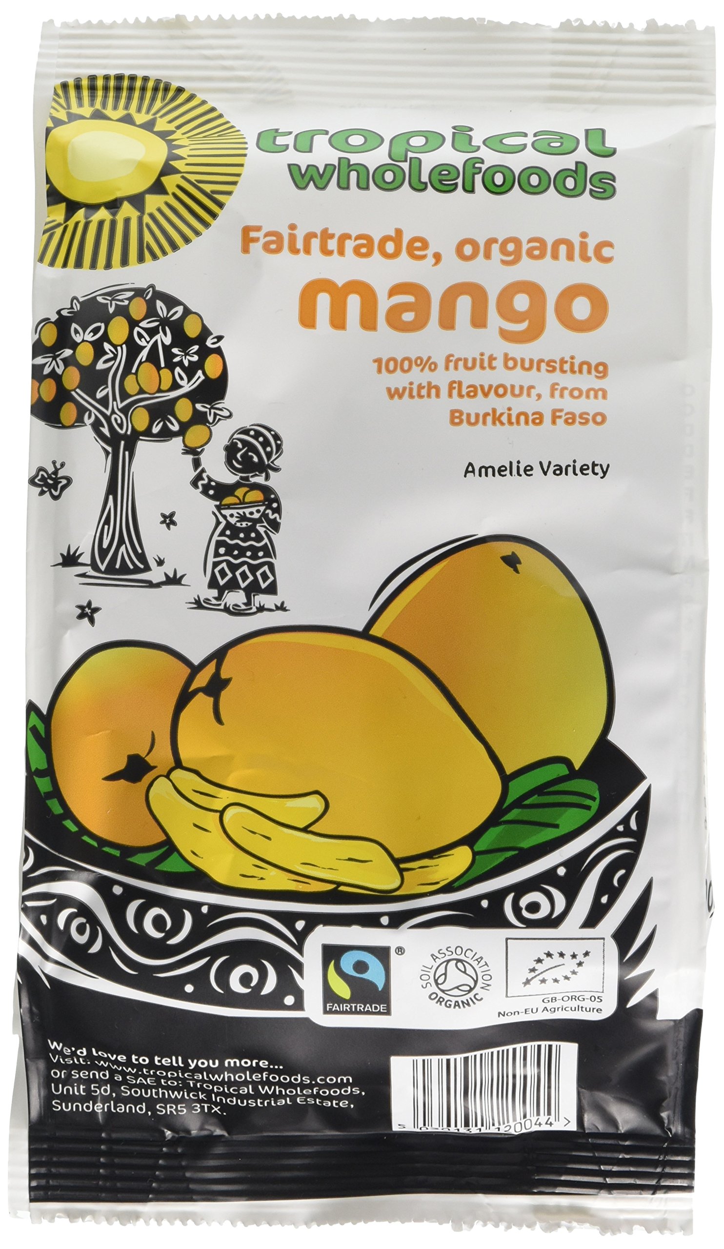 Tropical Wholefoods Organic Dried Mango 100 g