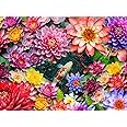 Springbok's Colorful Koi Pond 1000 Piece Jigsaw Puzzle for Adults displays a Colorful and Serene Scene of Koi Fish in a Pond Blooming with Water Lilies - Made in The USA