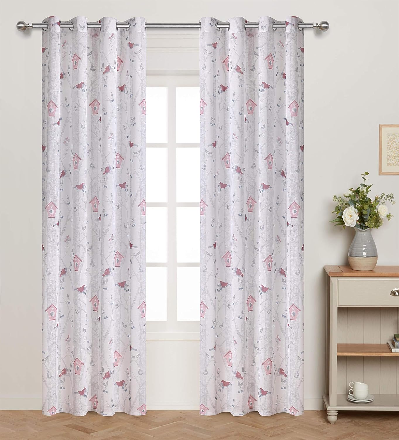 Best living room curtains birds